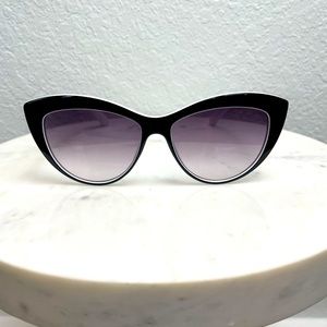 Black & White Cat Eye Sunglasses